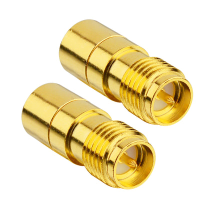 Coaxial Terminators DC to 6GHz RP SMA Female Connector DC Block in-Line RF Coaxial Matched Terminator Termination Load 50 Ohm RP SMA Terminator Blocks DC Voltage 1W from RF Test Equipment Pack of 2
