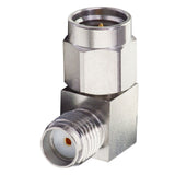 onelinkmore Precision SMA Type Adapter Male to Female SMA Rightangle 90 Degree Stainless Steel Adapter DC to 18GHz 50 Ohm RF Adapter Coaxial Connector