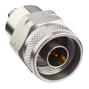 onelinkmore Precision SMA to N Type Connector SMA Female to N Male Straight Stainless Steel DC-18GHz 50 Ohm Coaxial Connector