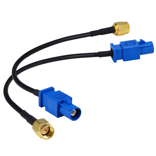 Automotive GPS Antenna Adapter Cable Fakra C Code Male to SMA Male for Aftermarket Vehicle Navigation System Head Unit Pack of 2