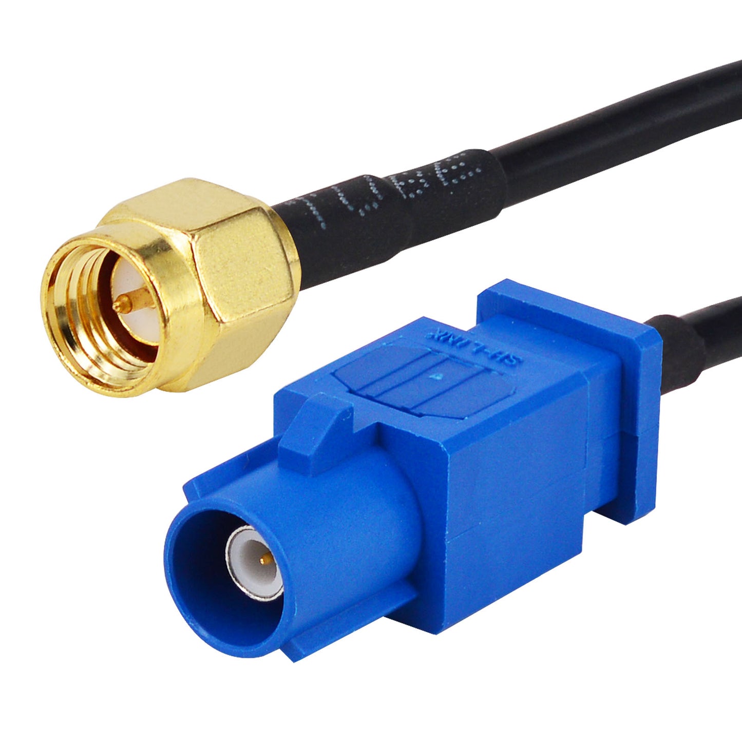 Automotive GPS Antenna Adapter Cable Fakra C Code Male to SMA Male for Aftermarket Vehicle Navigation System Head Unit Pack of 2