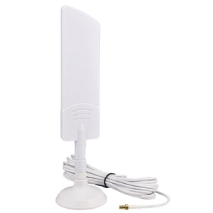 High-gain 5G Antennas 8dBi 600-6000MHz Outdoor 5G Antenna Omni Aerial Antennas with Magnetic Base TS9 Male RG174 5M Cable for PCIE Network Card Router External Antenna Wireless Network Reception