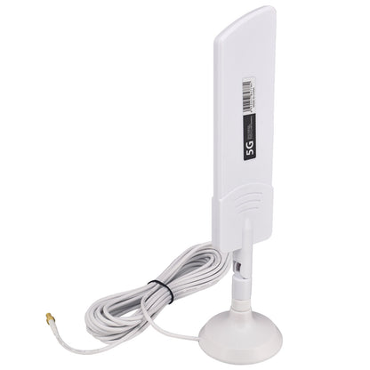 High-gain 5G Antennas 8dBi 600-6000MHz Outdoor 5G Antenna Omni Aerial Antennas with Magnetic Base TS9 Male RG174 5M Cable for PCIE Network Card Router External Antenna Wireless Network Reception