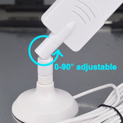 High-gain 5G Antennas 8dBi 600-6000MHz Outdoor 5G Antenna Omni Aerial Antennas with Magnetic Base TS9 Male RG174 5M Cable for PCIE Network Card Router External Antenna Wireless Network Reception
