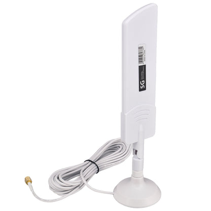 Ultra-wideband 5G Antennas 8dBi 600-6000MHz Outdoor 5G Antenna Omni Aerial Antennas with Magnetic Base SMA Male RG174 5M Cable for PCIE Network Card Router External Antenna Wireless Network Reception