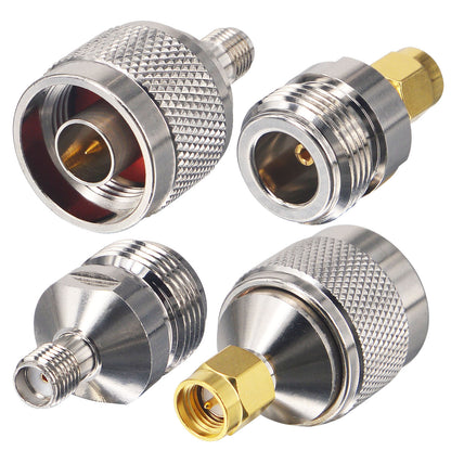 Optimized VSWR Upgraded SMA 4G Antenna Adapter SMA to N Type Adapter CB Radio Connector Kits for Cell Booster CB Radio Antenna SMA WiFi Router Antenna WLAN LAN Spectrum Analyzer Ham Radio Operator
