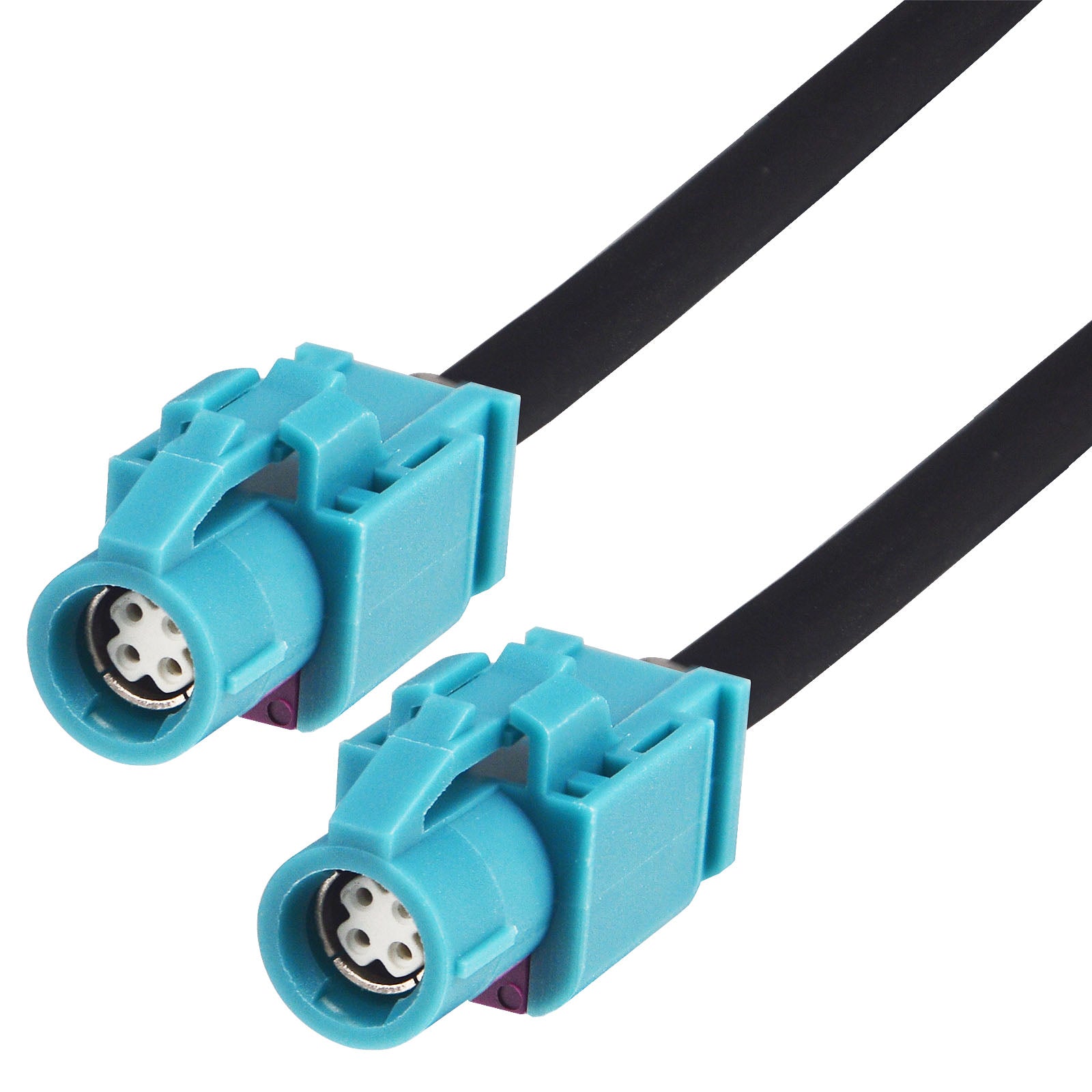 2 Pezzi Fakra HSD Connettore Coassiale RF 4pin Codice Z Jack Femmina Montaggio Su PCB Display Ad Angolo Retto Adattatore Radio Satellare - Foto 6