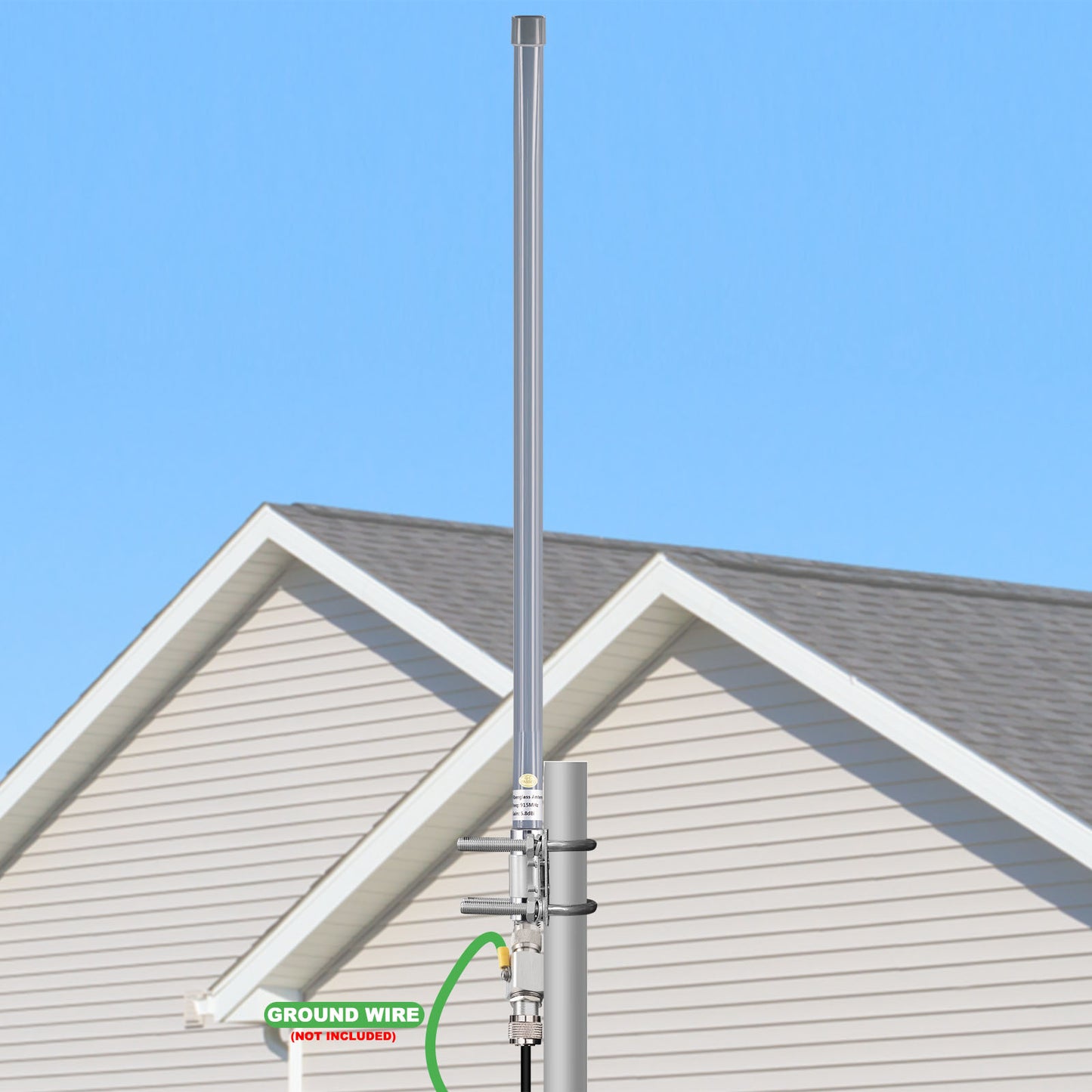 LoRa Antenna 915MHz 5.8dBi Complete Kit — 16ft T240 Low-Loss Cable, Lightning Arrester & Waterproof Tape for Meshtastic, Helium IoT, Heltec V3/V4, RAK, Bobcat, SenseCAP, Nebra, ESP32
