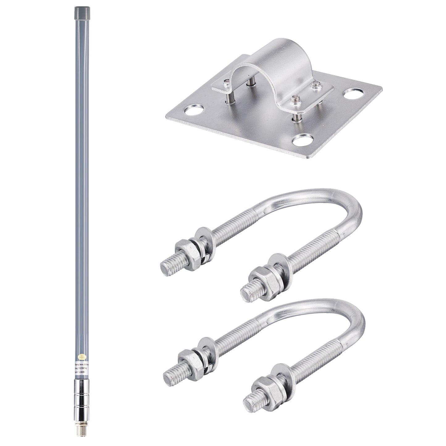 LoRa Antenna 915MHz 5.8dBi Complete Kit — 16ft T240 Low-Loss Cable, Lightning Arrester & Waterproof Tape for Meshtastic, Helium IoT, Heltec V3/V4, RAK, Bobcat, SenseCAP, Nebra, ESP32