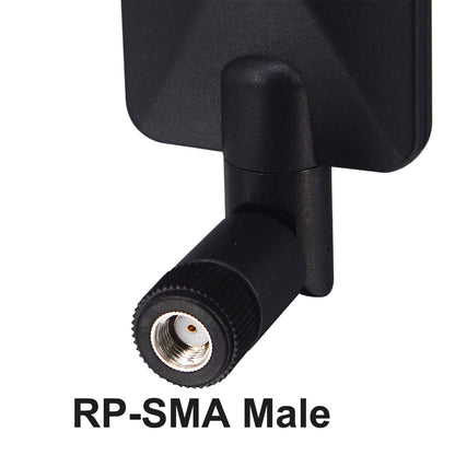 WiFi Antenna Dual Band 2.4GHz 5.8GHz 12 DBI RP-SMA Router Omni Antenna for PCI-E WiFi Router Computer Wireless Network Card USB Camera Router Hotspot PC Desktop Repeater FPV UAV Drone Pack of 2