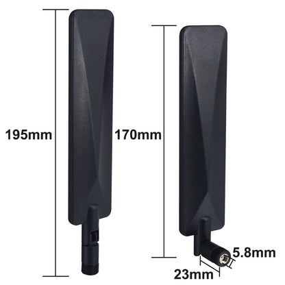 WiFi Antenna Dual Band 2.4GHz 5.8GHz 12 DBI RP-SMA Router Omni Antenna for PCI-E WiFi Router Computer Wireless Network Card USB Camera Router Hotspot PC Desktop Repeater FPV UAV Drone Pack of 2