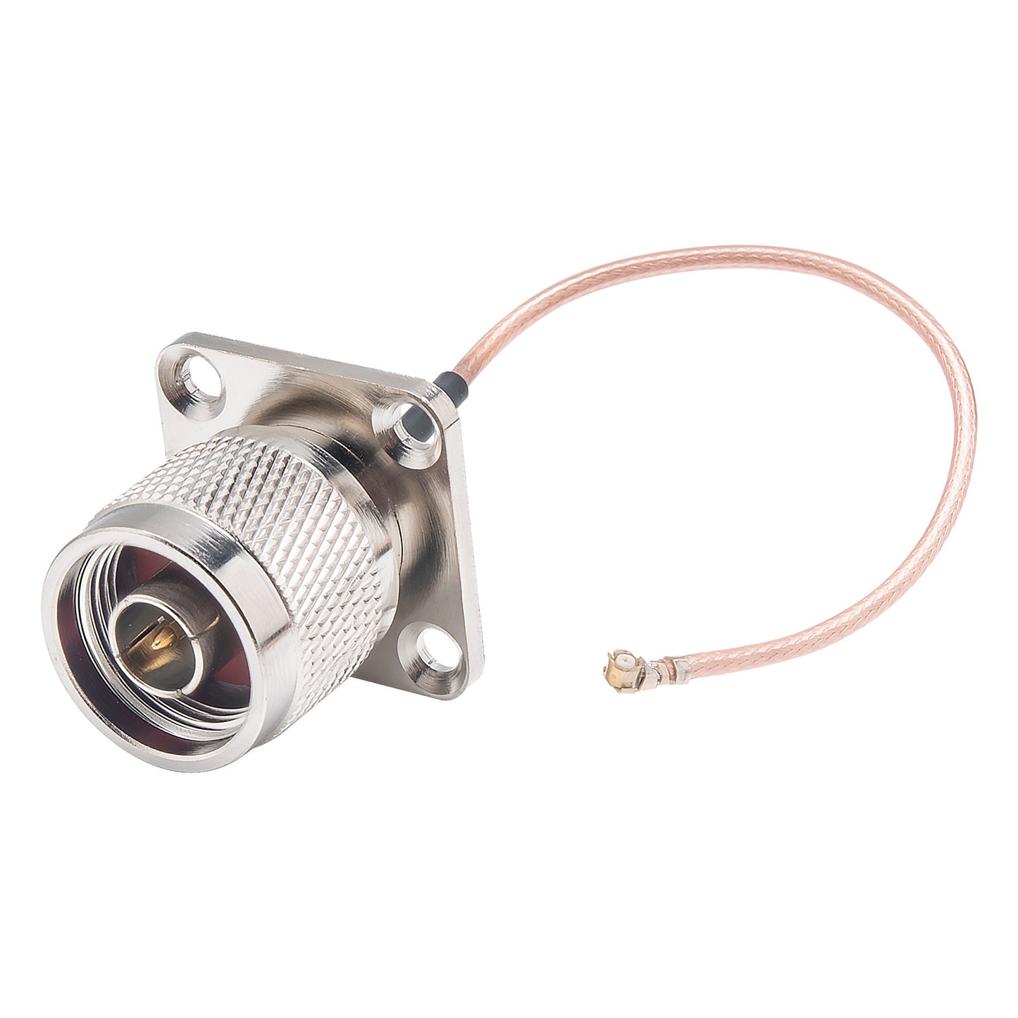 N Type Male Coaxial Cables U.FL to N Male RG178 N Type 4 Hole Flange Panel Coax Cable for T Mobile Router Mimo External Antenna Network Cards Wi-Fi WLAN Repeater Custom Meshtastic Nodes Pack of 2