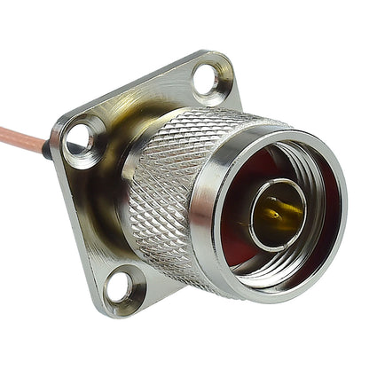 N Type Male Coaxial Cables U.FL to N Male RG178 N Type 4 Hole Flange Panel Coax Cable for T Mobile Router Mimo External Antenna Network Cards Wi-Fi WLAN Repeater Custom Meshtastic Nodes Pack of 2