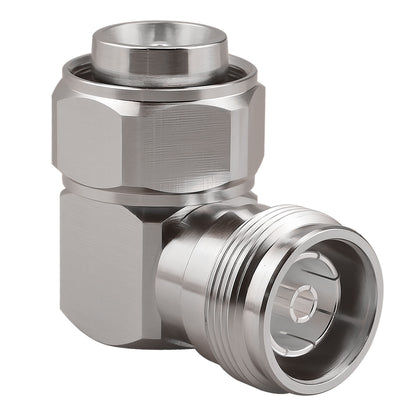 onelinkmore 4.3/10 Mini DIN Connector Male Plug to 4.3-10 Female Jack Adapter 4.3-10 Mini DIN Male to 4.3/10 Female Right Angle Adapter