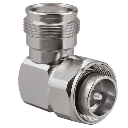 onelinkmore 4.3/10 Mini DIN Connector Male Plug to 4.3-10 Female Jack Adapter 4.3-10 Mini DIN Male to 4.3/10 Female Right Angle Adapter