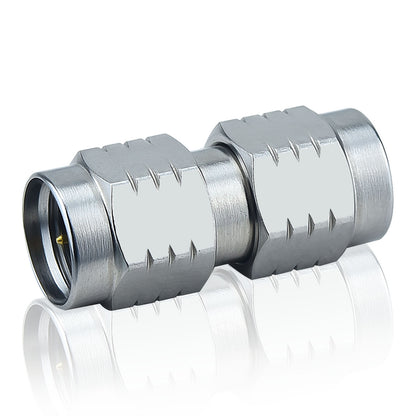 2.4 mm Wave Connector Precision 2.4 mm Male to 2.4 mm Male Adapter Stainless Steel Body Microwave Adapter, 50 Ohm,DC to 50 GHz, VSWR 1:1.3