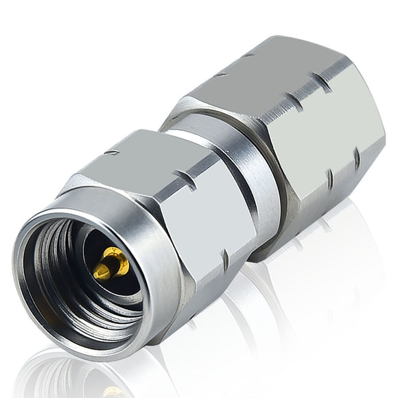 2.4 mm 3.5 mm Wave Connector Precision 2.4 mm Male to 3.5 mm Male Adapter Stainless Steel Body Microwave Adapter, 50 Ohm,DC to 34 GHz, VSWR 1:1.25