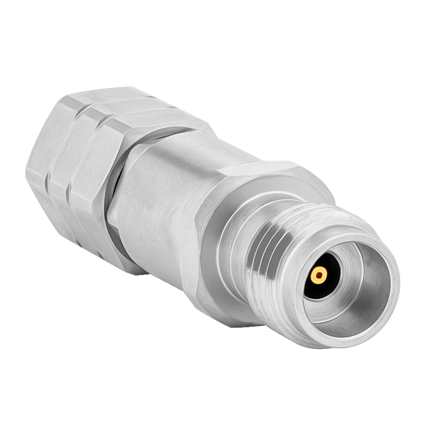 2.4 mm Wave Connector Precision 2.4 mm Male to 2.4 mm Female Adapter Stainless Steel Body Microwave Adapter, 50 Ohm,DC to 50 GHz, VSWR 1:1.3