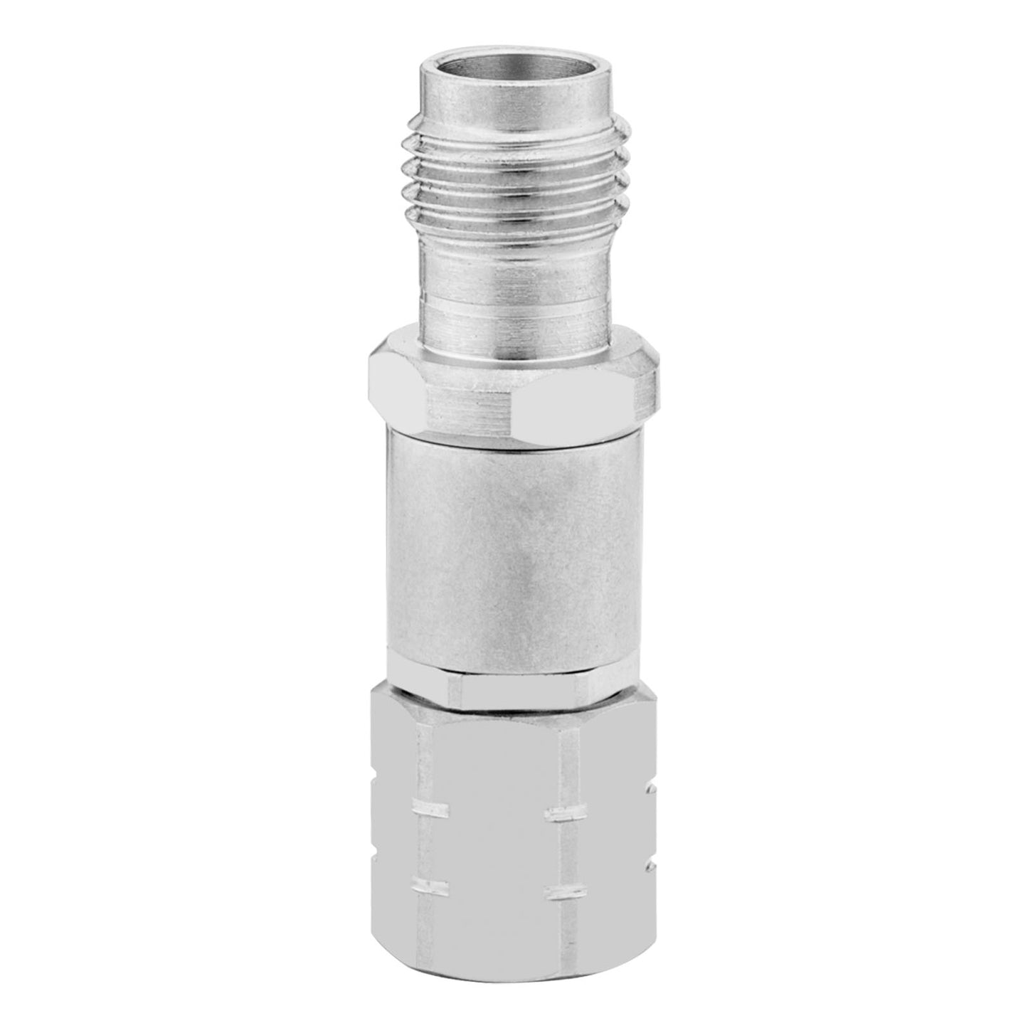 2.4 mm Wave Connector Precision 2.4 mm Male to 2.4 mm Female Adapter Stainless Steel Body Microwave Adapter, 50 Ohm,DC to 50 GHz, VSWR 1:1.3