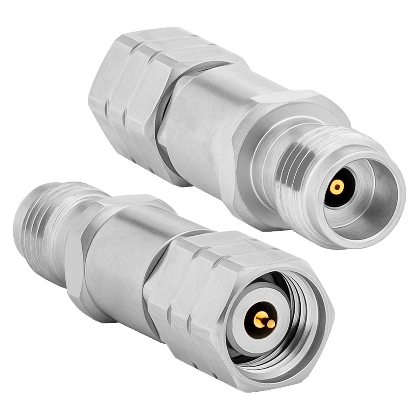 2.4 mm Wave Connector Precision 2.4 mm Male to 2.4 mm Female Adapter Stainless Steel Body Microwave Adapter, 50 Ohm,DC to 50 GHz, VSWR 1:1.3