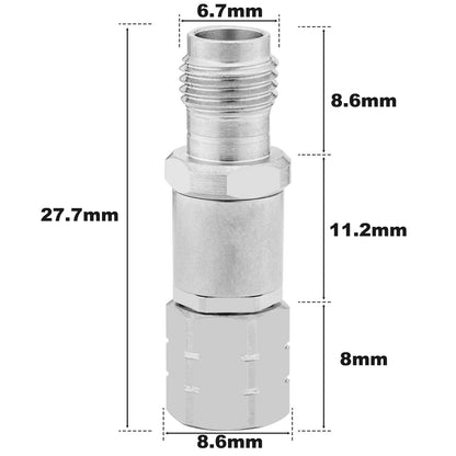 2.4 mm Wave Connector Precision 2.4 mm Male to 2.4 mm Female Adapter Stainless Steel Body Microwave Adapter, 50 Ohm,DC to 50 GHz, VSWR 1:1.3