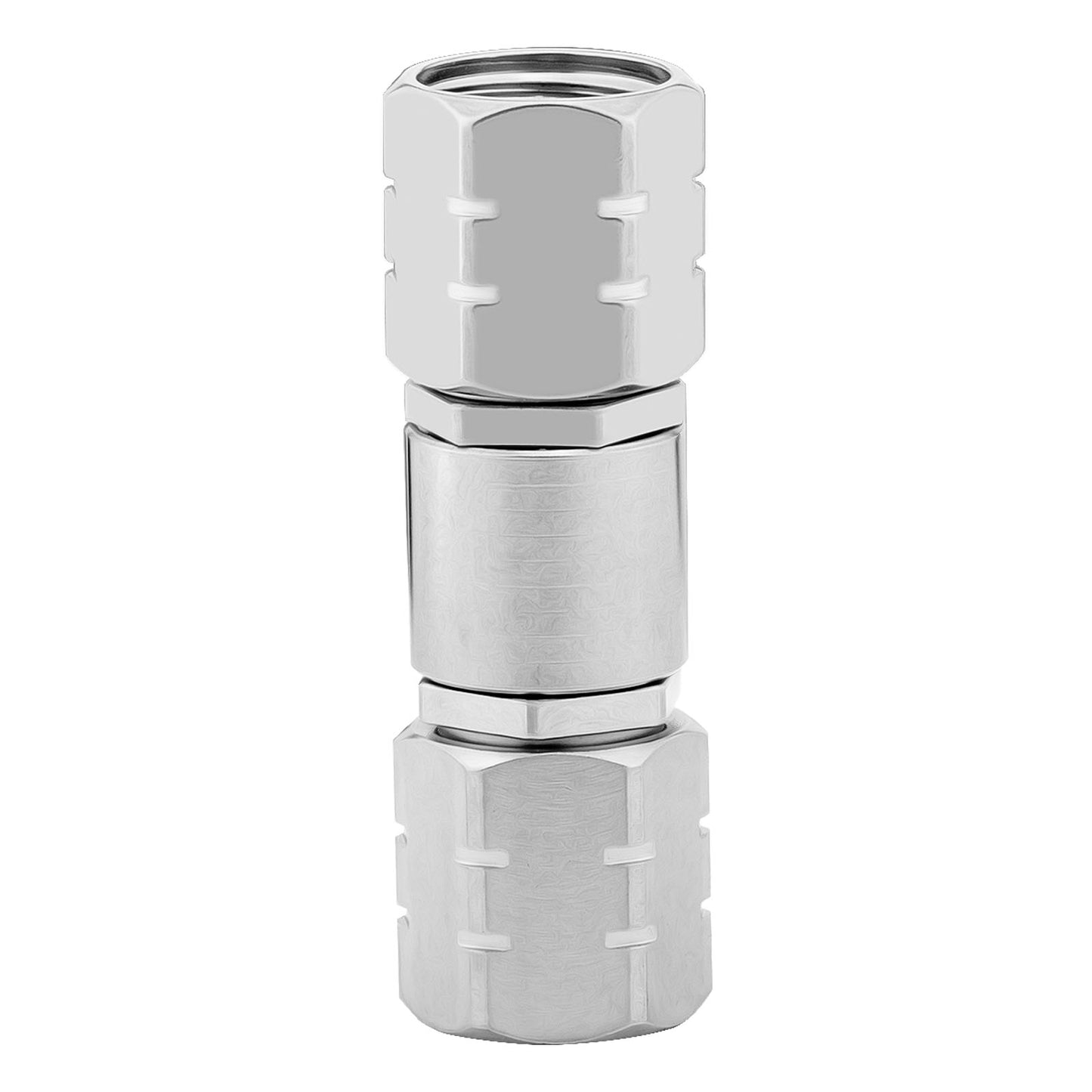 1.85 mm Wave Connector Precision 1.85 mm Male to 1.85 mm Male Adapter Stainless Steel Body Microwave Adapter, 50 Ohm,DC to 67 GHz, VSWR 1:1.25