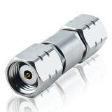 1.85 mm Wave Connector Precision 1.85 mm Male to 1.85 mm Male Adapter Stainless Steel Body Microwave Adapter, 50 Ohm,DC to 67 GHz, VSWR 1:1.25