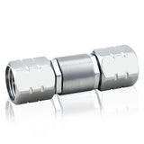 1.85 mm Wave Connector Precision 1.85 mm Male to 1.85 mm Male Adapter Stainless Steel Body Microwave Adapter, 50 Ohm,DC to 67 GHz, VSWR 1:1.25