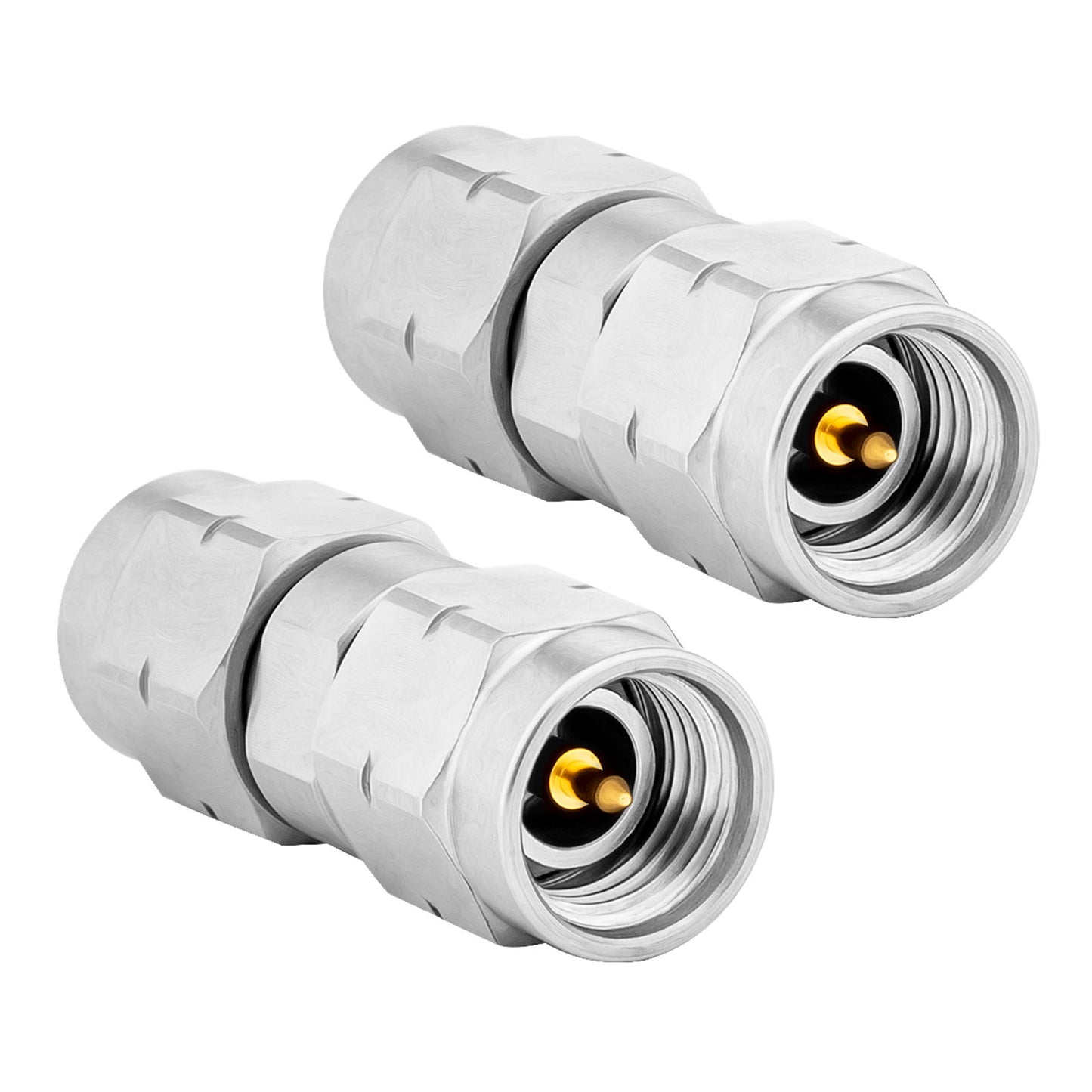 3.5 mm Wave Connector Precision 3.5 mm Male to 3.5 mm Male Adapter Stainless Steel Body Microwave Adapter, 50 Ohm,DC to 34 GHz, VSWR 1:1.2
