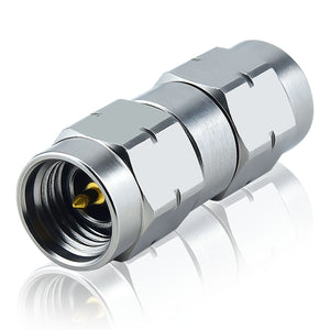 3.5 mm Wave Connector Precision 3.5 mm Male to 3.5 mm Male Adapter Stainless Steel Body Microwave Adapter, 50 Ohm,DC to 34 GHz, VSWR 1:1.2
