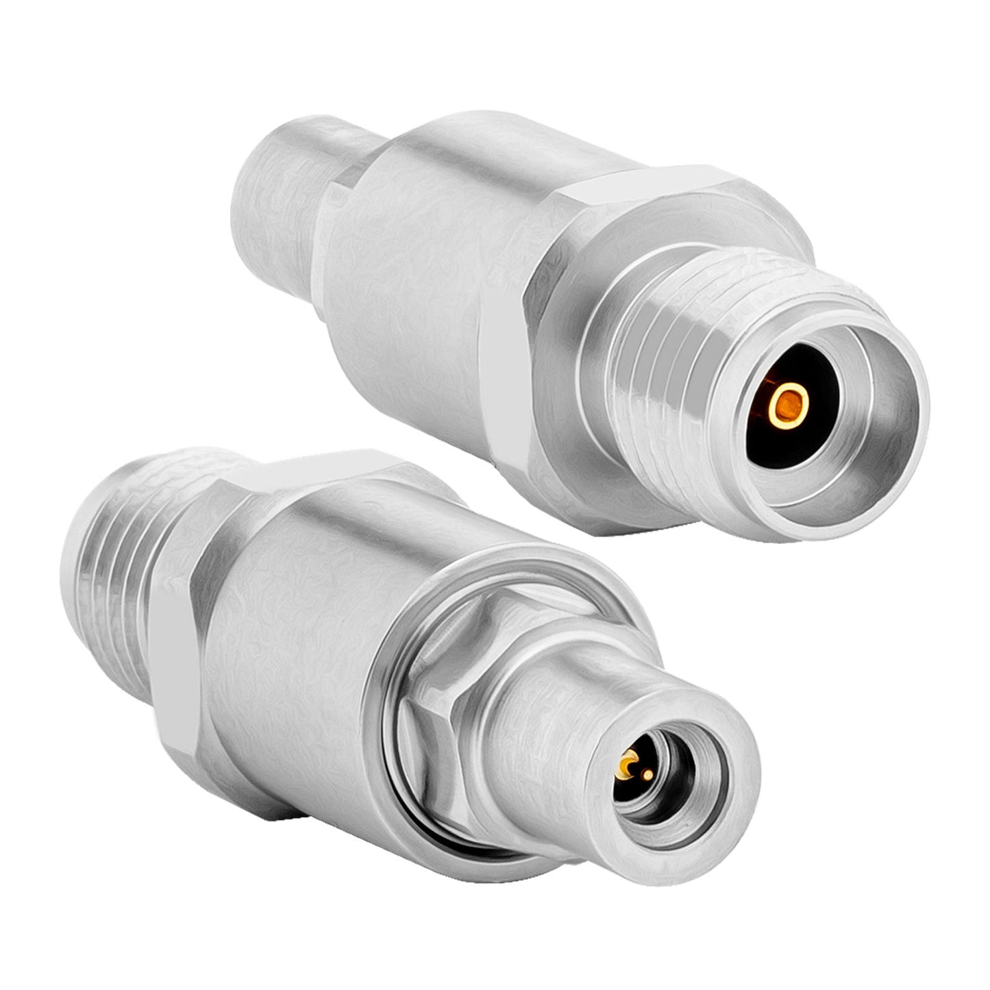 2.92 mm SSMP Wave Connector Precision 2.92 mm Female to SSMP Male Adapter Stainless Steel Body Microwave Adapter, 50 Ohm,DC to 40 GHz, VSWR 1:1.2