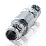 1.85 mm Wave Connector Precision 1.85 mm Female to 1.85 mm Female Adapter Stainless Steel Body Microwave Adapter, 50 Ohm,DC to 67 GHz, VSWR 1:1.25