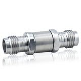 1.85 mm Wave Connector Precision 1.85 mm Female to 1.85 mm Female Adapter Stainless Steel Body Microwave Adapter, 50 Ohm,DC to 67 GHz, VSWR 1:1.25