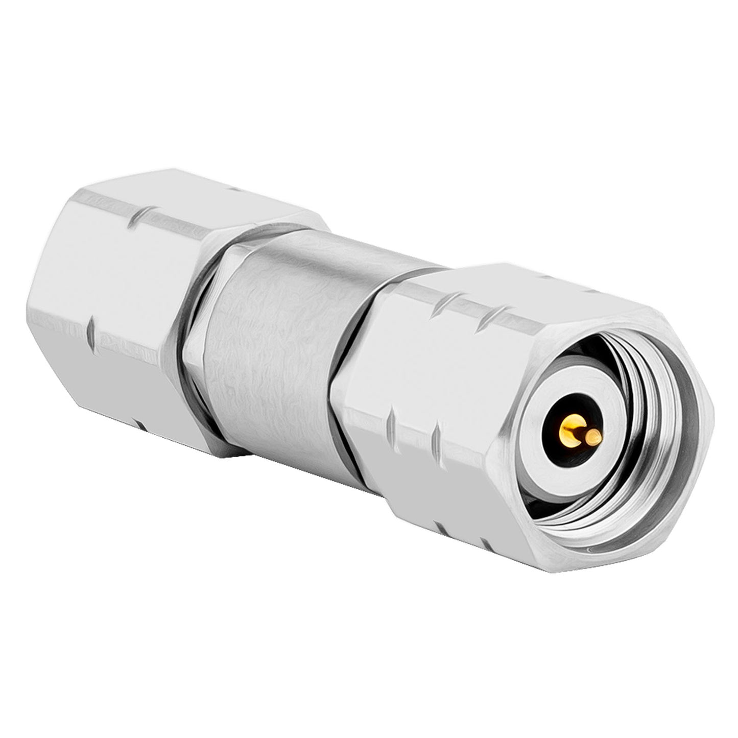 2.4 mm 1.85 mm Wave Connector Precision 1.85 mm Male to 2.4 mm Male Adapter Stainless Steel Body Microwave Adapter, 50 Ohm,DC to 50 GHz, VSWR 1:1.25