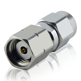 2.4 mm 1.85 mm Wave Connector Precision 1.85 mm Male to 2.4 mm Male Adapter Stainless Steel Body Microwave Adapter, 50 Ohm,DC to 50 GHz, VSWR 1:1.25
