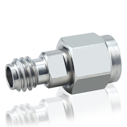 1.0 mm Wave Connector Precision 1.0 mm Male to 1.0 mm Female Adapter Stainless Steel Body Microwave Adapter, 50 Ohm,DC to 110 GHz, VSWR 1:1.3