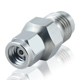 1.0 mm 1.85 mm Wave Connector Precision 1.0 mm Male to 1.85 mm Female Adapter Stainless Steel Body Microwave Adapter, 50 Ohm,DC to 67 GHz, VSWR 1:1.2