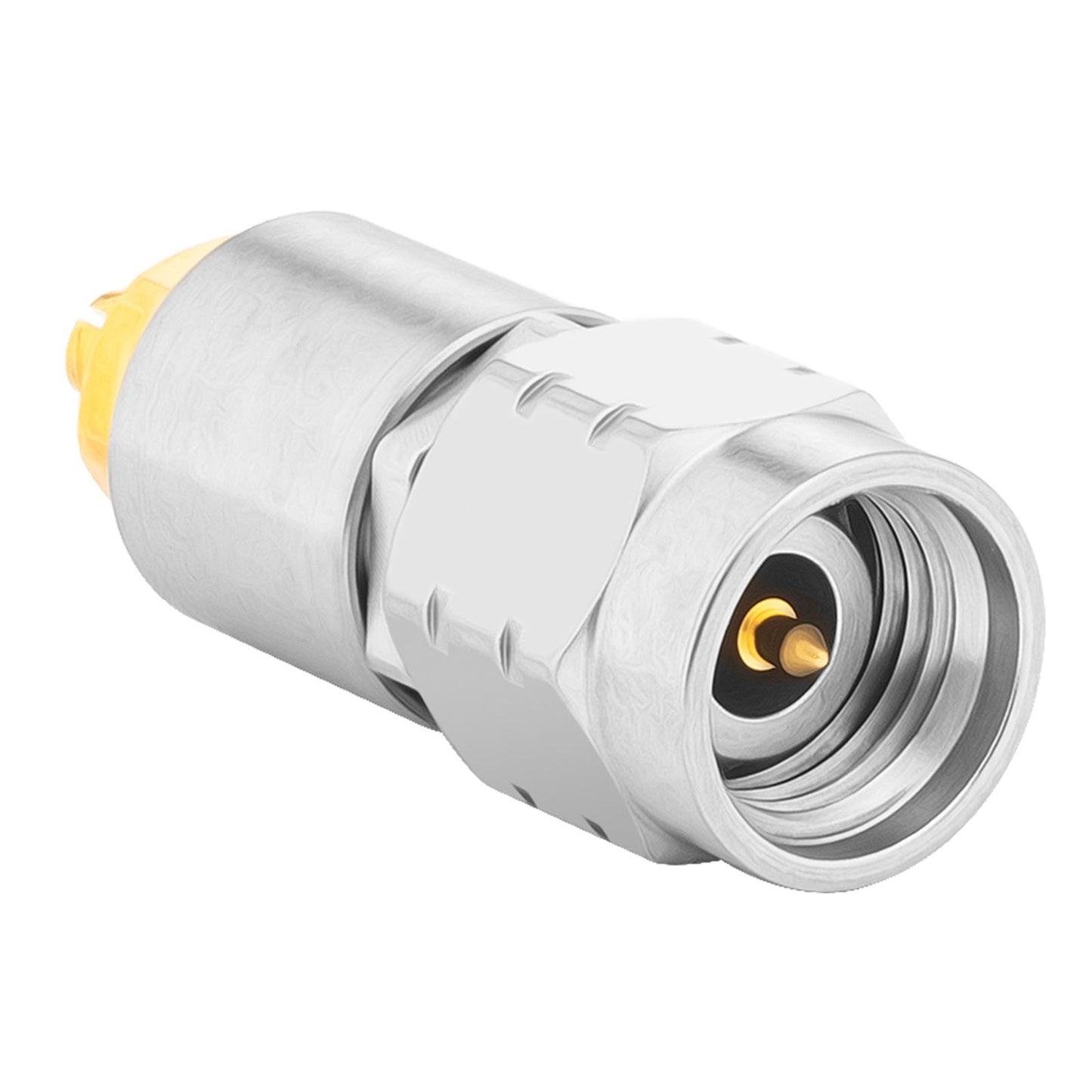 2.92 mm SSMP Wave Connector Precision 2.92 mm Male to SSMP Female Adapter Stainless Steel Body Microwave Adapter, 50 Ohm,DC to 40 GHz, VSWR 1:1.2