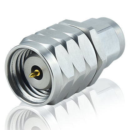 1.0 mm 1.85 mm Wave Connector Precision 1.0 mm Male to 1.85 mm Male Adapter Stainless Steel Body Microwave Adapter, 50 Ohm,DC to 67 GHz, VSWR 1:1.2