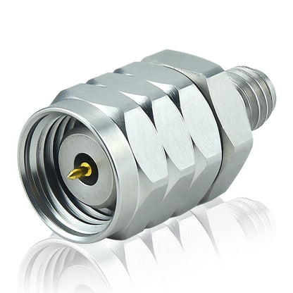 1.0 mm 1.85 mm Wave Connector Precision 1.0 mm Female to 1.85 mm Male Adapter Stainless Steel Body Microwave Adapter, 50 Ohm,DC to 67 GHz, VSWR 1:1.2