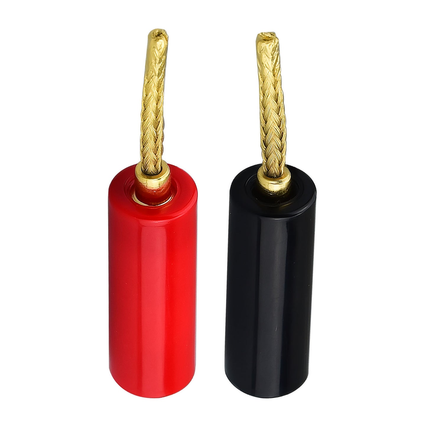 Flex Pin Banana Plugs for Speaker Wire 5 Pairs, Speaker wire Connector Pin Plug Type, 24K Gold Plated Insulated for Spring-Loaded Banana Jack speaker Terminals ,Support 12 AWG to 20 AWG Wires…