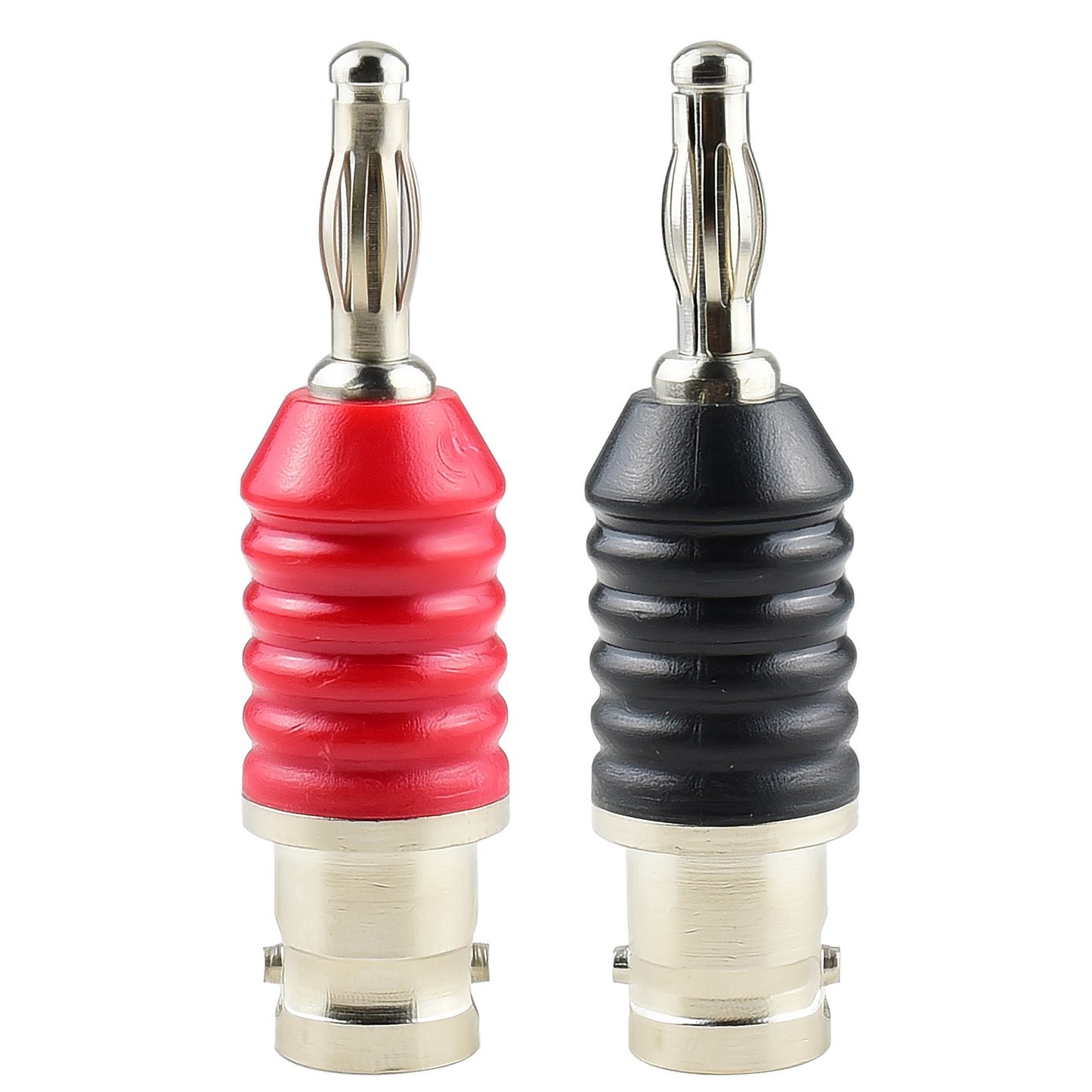 BNC Female to 4mm Banana Plug Adapter Q9 Oscilloscope Terminal Block Plugs Insulated BNC Socket Straight Connector Pack of 2…