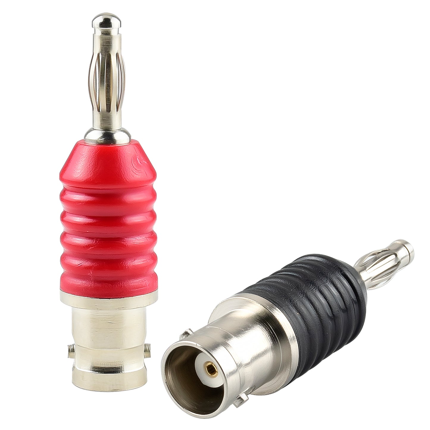 BNC Female to 4mm Banana Plug Adapter Q9 Oscilloscope Terminal Block Plugs Insulated BNC Socket Straight Connector Pack of 2…