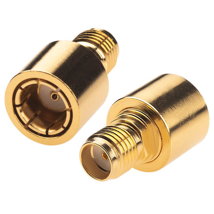 onelinkmore SMA Quick Push-On Adapter DC-12GHz Precision RF Test Connector & Port Saver Gold Plated Rapid Connect for Lab Testing, VNA, Antenna Production Pack of 2