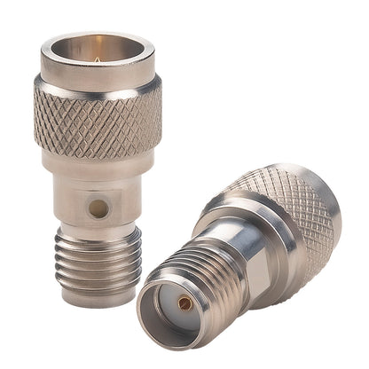onelinkmore RF Quick SMA Coaxial Wave Connector FPV Adapter, SMA Coax Connector Type Quick Push-on SMA Male to SMA Female, Stainless Steel, DC-18GHz 50ohm