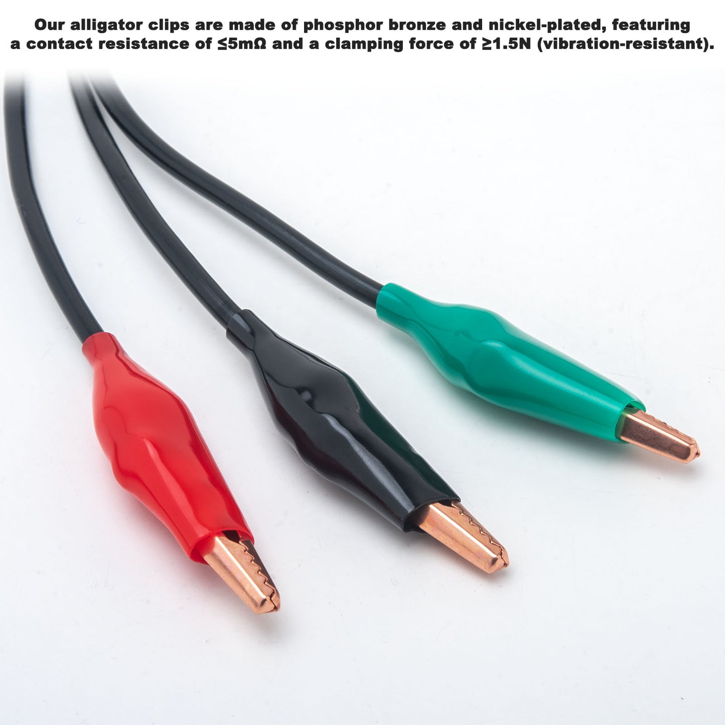 BNC Male Triaxial RG316 1M Test Cable with 3 Alligator Clips BNC Test Leads Set Oscilloscope Probe Test Leads 6GHz High-Frequency Signal Transmission, Lab-Grade Measurement, High-Temp & EMI Resistant