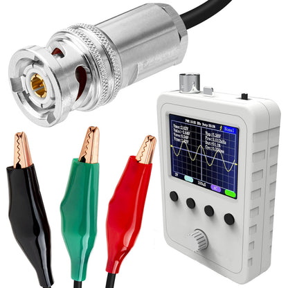 BNC Male Triaxial RG316 1M Test Cable with 3 Alligator Clips BNC Test Leads Set Oscilloscope Probe Test Leads 6GHz High-Frequency Signal Transmission, Lab-Grade Measurement, High-Temp & EMI Resistant