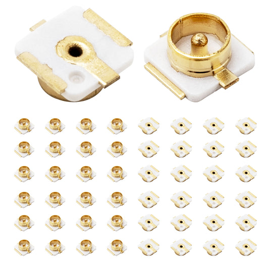 U.FL Holder UFL Male Connector 50 PCS RF Coaxial Connector Antenna Element Base Solder for PCB Mount Socket Jack Female Antenna Wireless LAN Cable Radio External Antenna