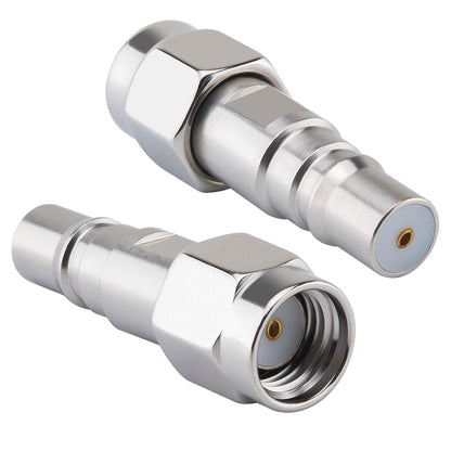 onelinkmore RP SMA Male to QMA Female Adapter, 6GHz RF Coaxial Connector for 5G Base Station, Satellite, IoT, Military(QMA Female, RP SMA Male)
