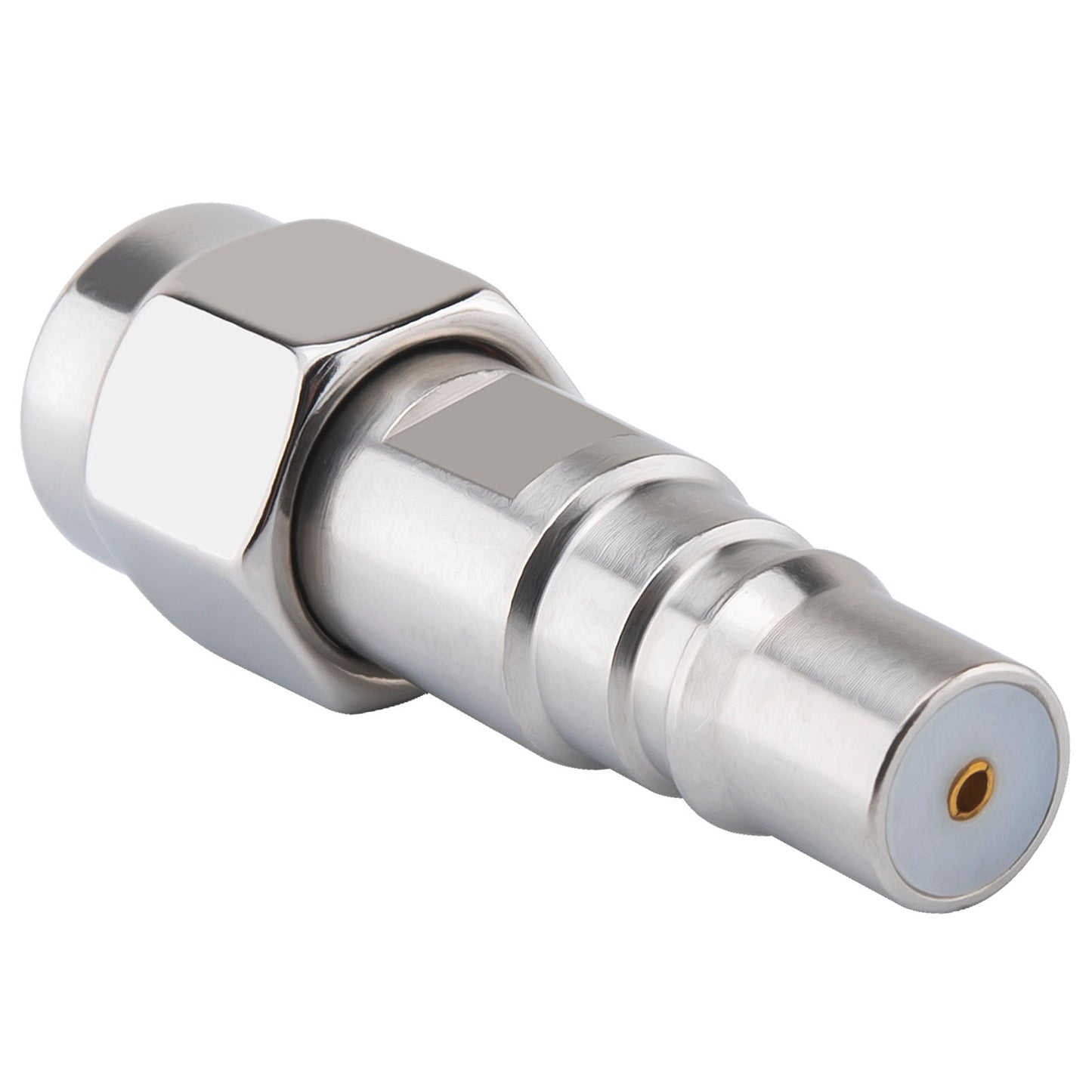 onelinkmore RP SMA Male to QMA Female Adapter, 6GHz RF Coaxial Connector for 5G Base Station, Satellite, IoT, Military(QMA Female, RP SMA Male)